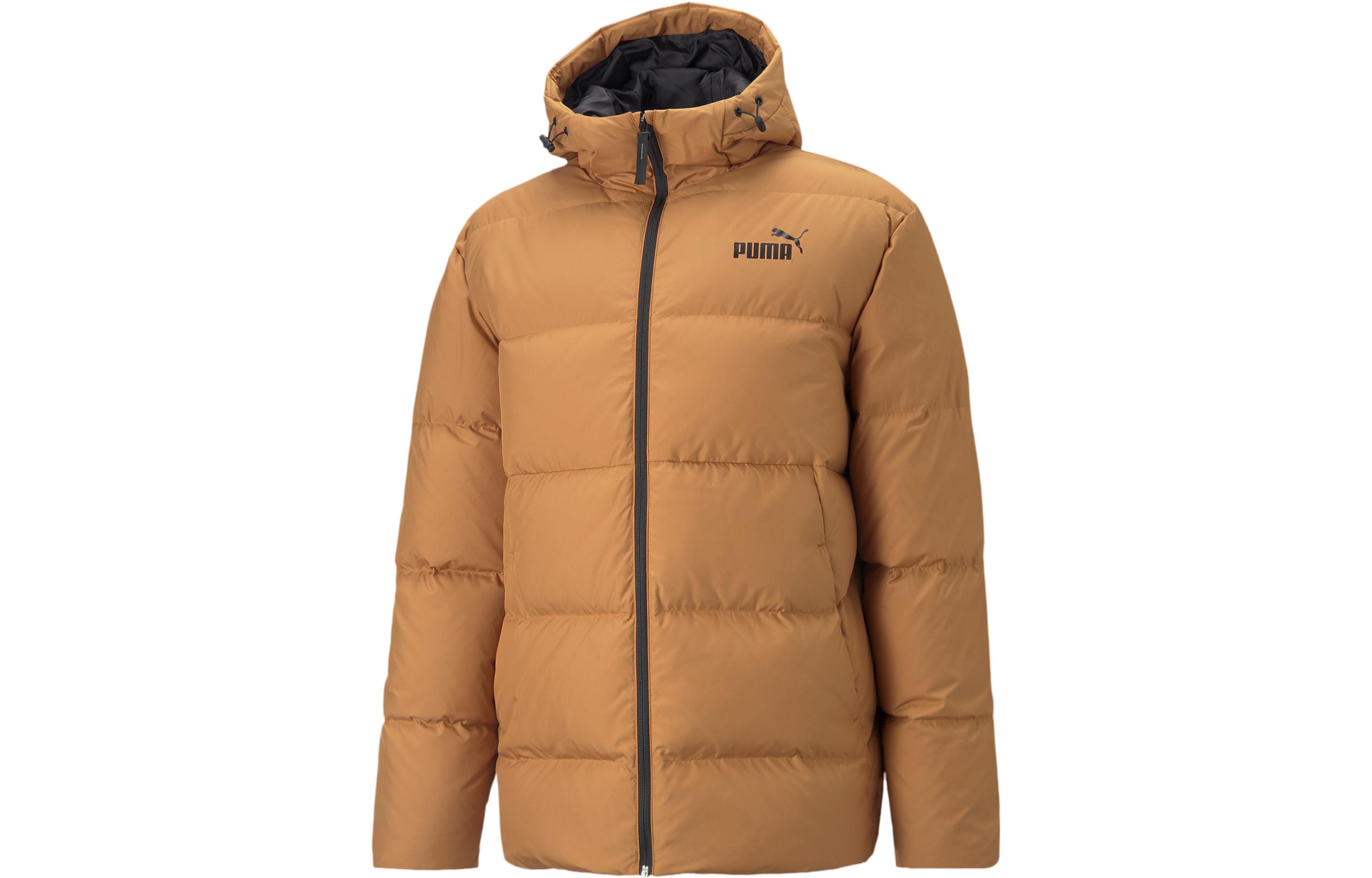 PUMA Down Jackets Men s Brown Hooded Moderate Other 849987-74 XS