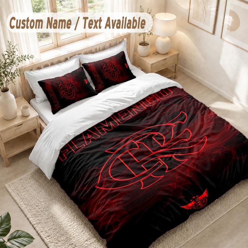 Flamengo Bedding Set, 1 Duvet Cover & 2 Pillowcases Soft Comfortable Bedroom Home Textile Decor