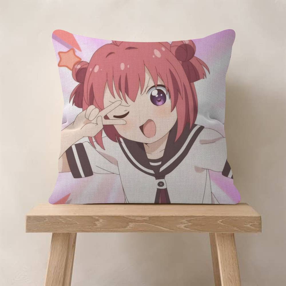 Cute Manga-YuruYuri Pillow Cover Sofa Cushion Cover Home Room Decoration Children Gift