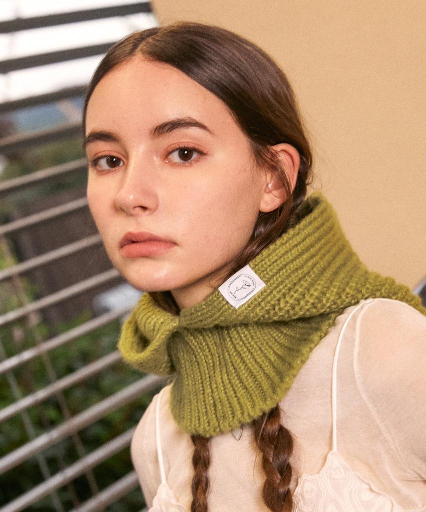 Elkebeullum Basic Knit Green Baraclava