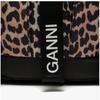 Ganni A4757 943 Leopard Print Tech Backpack