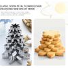 7 Pcs Flower Cookie Cutters-4.5", 3.7", 3.5", 3", 2.5", 1.9", 1.7" -Seven-Petal Sunflower, Daisy, Scalloped Stainless Steel Biscuit Cutters For
