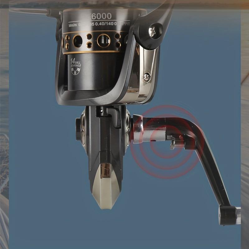 All-metal Spool BK3000/4000 Fishing Reel Spinning Reel Fishing Reel Sea Rod Long Cast Fishing Reel Easy Casting, Silky Smooth Cranking Ree