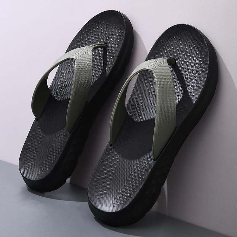 High Quality Export Thick Bottom Heightening Sandals Versatile Trend Men's Summer Beach Slippers Outdoor Leisure Flip-flops WBXY