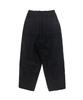 GOSTREET Semi-Wide Double-Fleece Corduroy Curved Elastic Pants Black