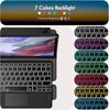 Samsung Tab A9 Plus Rotating Case with Backlit Keyboard & S9 Pen Slot