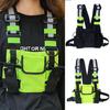 Functionele Tactische Borsttas Voor Mannen Mode Kogel Hip Hop Vest Streetwear Tas Heuptas Unisex Zwart Borsttuig Tas