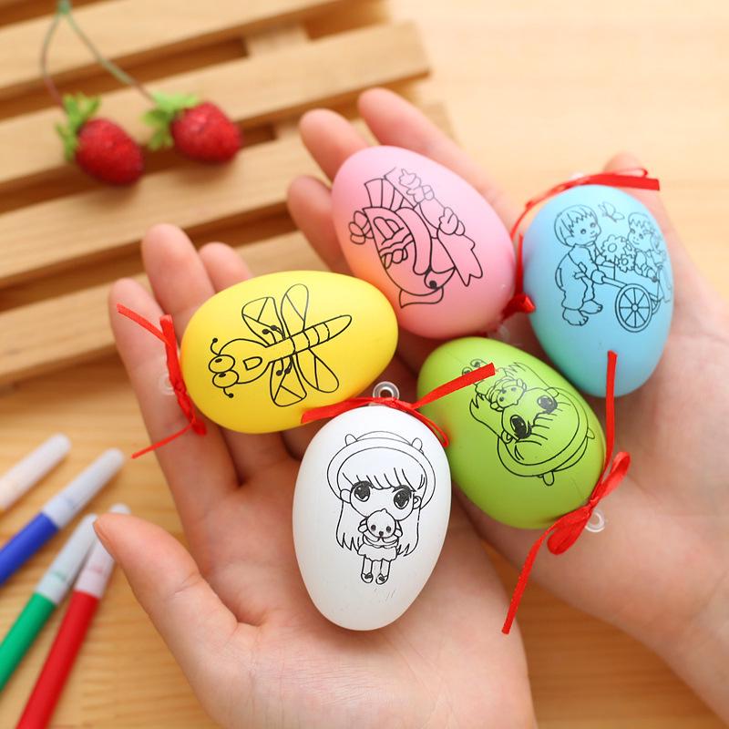 DIY Educational Easter Egg Painting Kit for Toddlers and Students - Creative Craft Toy Gift