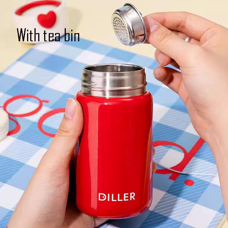 200/280/420ml Mini-Thermosbecher mit Griff Teedose für Kinder, Edelstahl-Vakuumflaschen, Geschenk, Tragbare Taschen-Wasserflasche