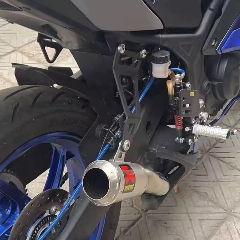 R3 MT 03 25 Motorcycle Rear Pedal Modified Exhaust Bracket For YZFR 25 3 YZFR25 2014-2023 YZFR3 2015-2023 MT03 2015-2023 MT25 2015-2023 Exhaust