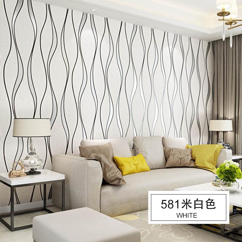 3D Wallpaper Stripe Wallpaper Living Room Background Wallpaper Curve Stripe TV Background Wallpaper Decoration Salon Maison Luxe