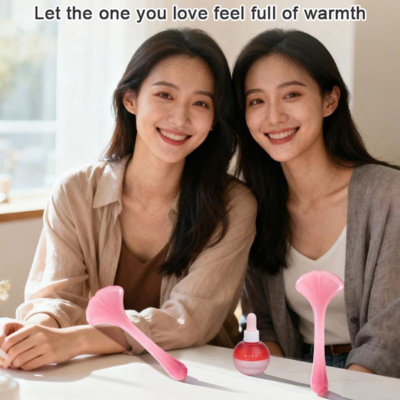 Ginkgo Shape Resin Face Gua Sha Board Gua Sha Massage Board For Face Firm Skin Care Gua Sha Spa Physical Therapy Beauty Product