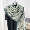 Summer thin cotton and linen scarf women's versatile temperament fashion silk scarf travel sunscreen scarf air-conditioned room shawl dual-purpose