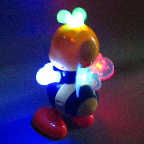 Yousheng Electric Singing Dancing Bee Toy with Music LED Light Toddlers Boys Girls Interactive Wiggling Bee Toy Children Educational Cartoon Animal