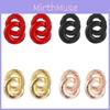 Trendy Fashion Alloy Geometric Hoop Earrings For Women Simple Street Style
