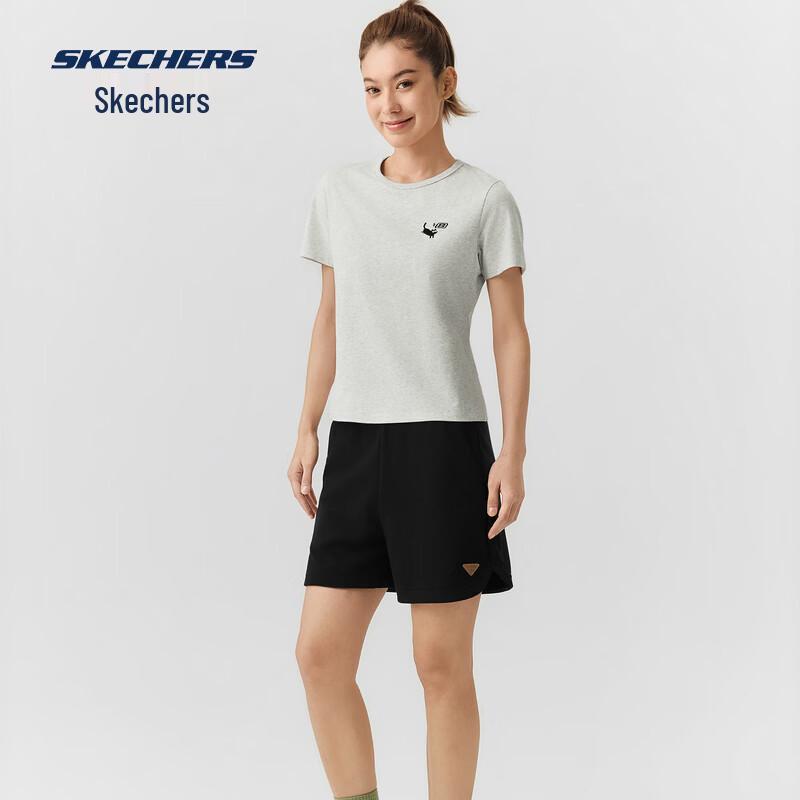 Skechers Women's Slim Fit Short Sleeve Knit T-Shirt L226W017