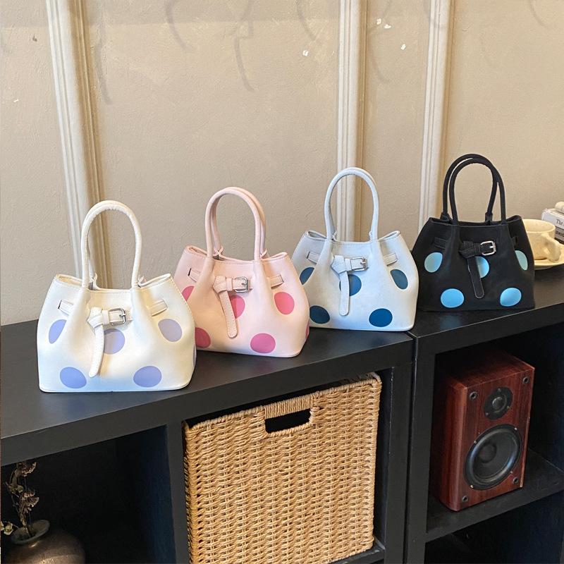 Dot-patterned Bag - Fashionable Single-shoulder Bag, Large Capacity Tote Bag, Crossbody Bag