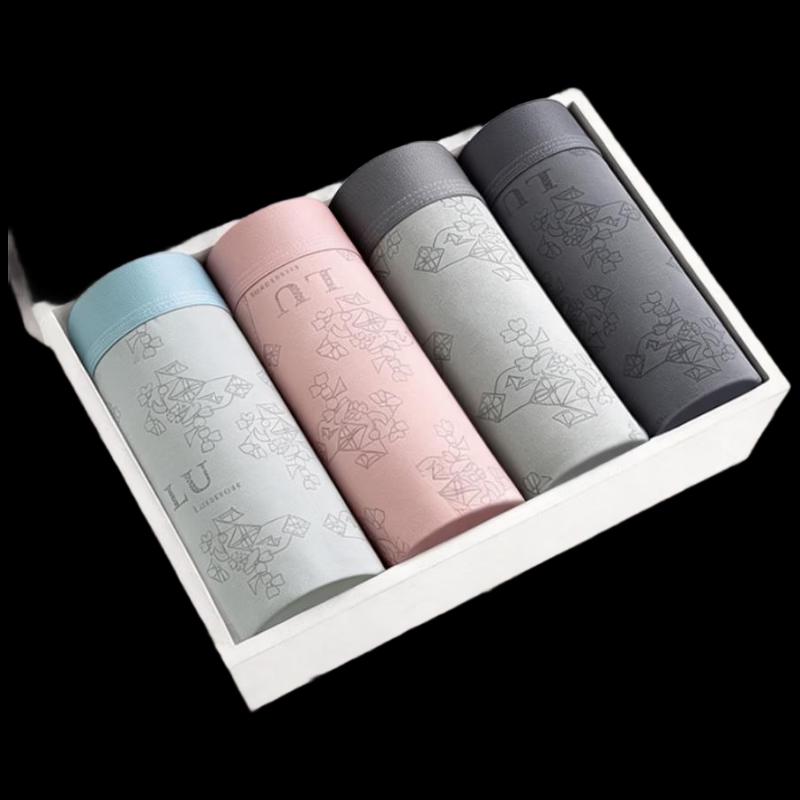 Men s Printed Cotton Antibacterial Boxer Briefs 2XL