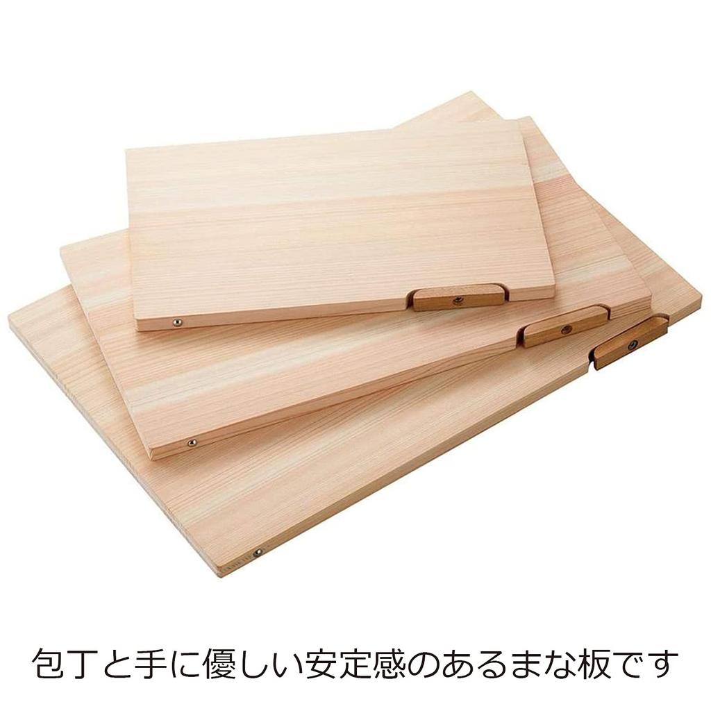 Nichi Nichi Tools Cutting Board Tosa Ryu Shimanto Hinoki with Stand Made in Japan M 38x21cm