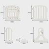 GU MODE Baby Gate Just Place Playpen Kids Partition Baby Fence Pet Gate Easy Installation Folding Long Panel Stylish Width (Door Beige, 551cm)
