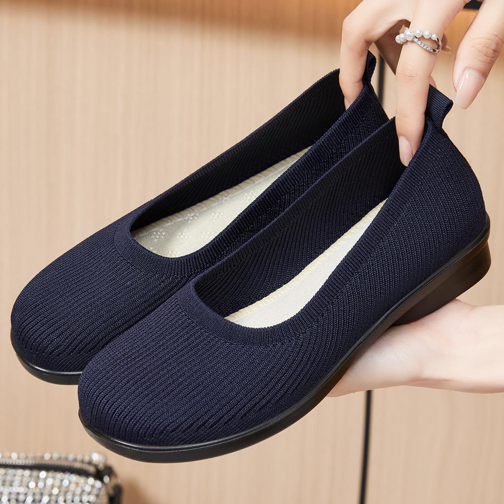 Women's Shoes New Breathable Mother Shoes One-pedal Mesh Casual Shoes Fashionable Versatile Soft Sole Not Tired Shoes
