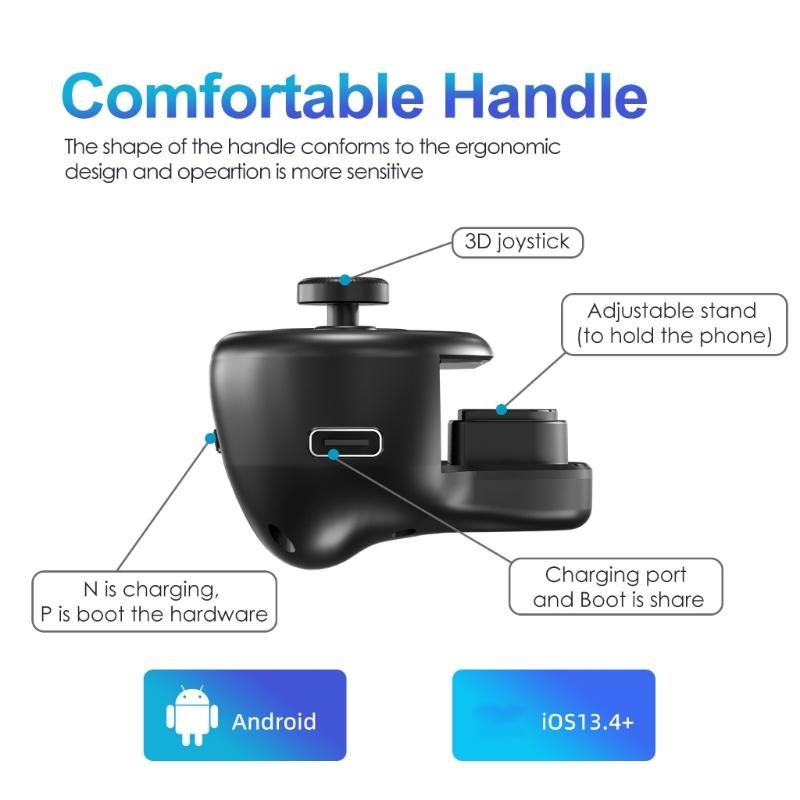 Type-C Mobile Game Controller for IOS Android Phone Wireless Joystick, Plug and Plays E-Sports Gamepad