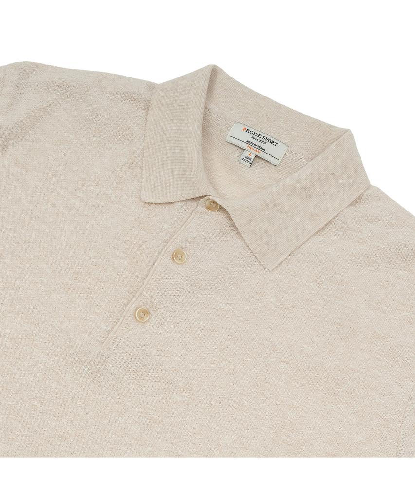PRODESHIRT Vintage Linen Pique Polo Knit (Sand)