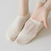 Dot Yarn Women's Spring and Summer Thin Cotton Socks, Shallow-mouthed Invisible Short Socks, Silicone Anti-slip and Non-dropping Heel Socks