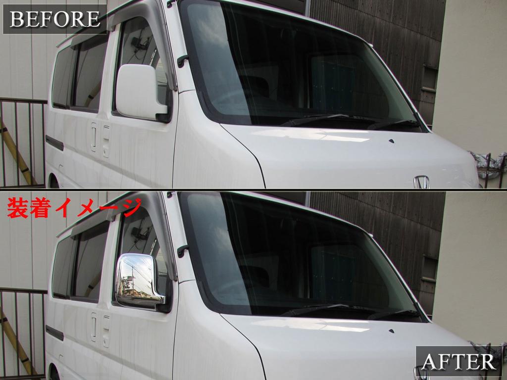 BRIGHTZ Acty Truck HA6 HA7 Early Model Chrome Door Mirror Cover Acty Truck Acty Acty Acty HA A6 A7 6 7 15580 [MIR-SID-118]