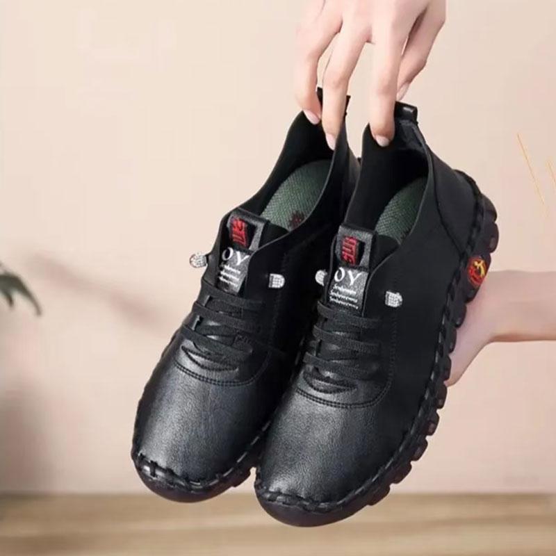 Autumn Oxford Soft Sole Women's Casual Dance Shoes for Middle-Aged and Elderly
