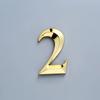 Gold Address Door Label Number #0-9 ABS Height 5cm Golden Home Sticker Modern House Hotel Apartment Door Plate