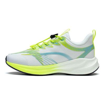 Li Ning Jugend Low Top Rutschfest Langlebig Laufschuhe Kinder Sneaker Weiß Grün YKFT004-1