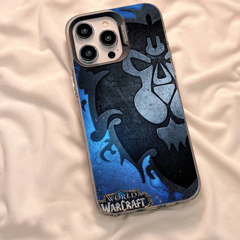 

W-World Of W-Warcraft Game Retro Phone Case For IPhone 16 15 14 13 12 11 Pro Max 17 Plus Colorful Cover iPhone 15pro max