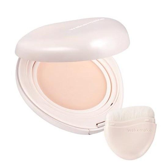 Wakemake Water Glow Coating Balm 01 Rosy Porcelain Cosmetic Award Korean Cosmetics Foundation Dewy Skin Adherence Moisturizing Skin-like Finish Brush