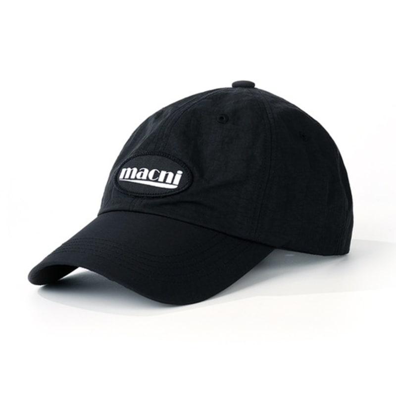 macni LOGO PATCH NYLON DEEP CAP_BLACK