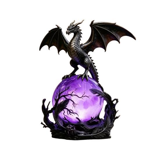 USB Powered Dragon LED Light, Gothic Style Decorative Ornament, Bedside Desk Lamp for Holiday Atmosphere, Home Night Light