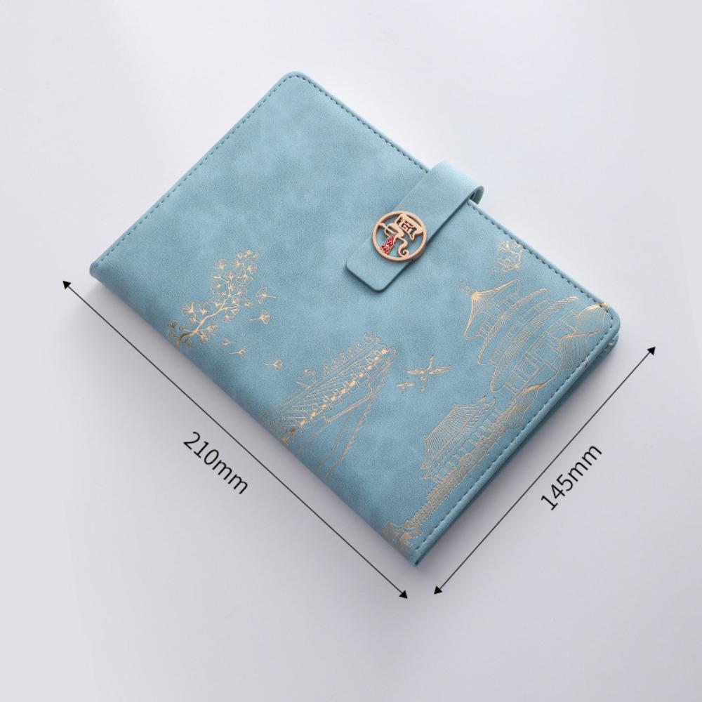 Enclosed Buckle Journal Notebook Chinese Style Planner Notebook Trendy A5 Notebook  Office