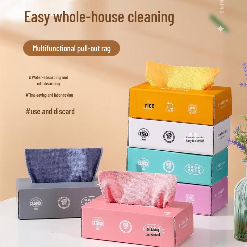 Changbaosen Household Absorbent Cleaning Cloths (5-Box Set)