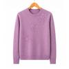 Hodo Women's Floral Embroidered Pullover Sweater