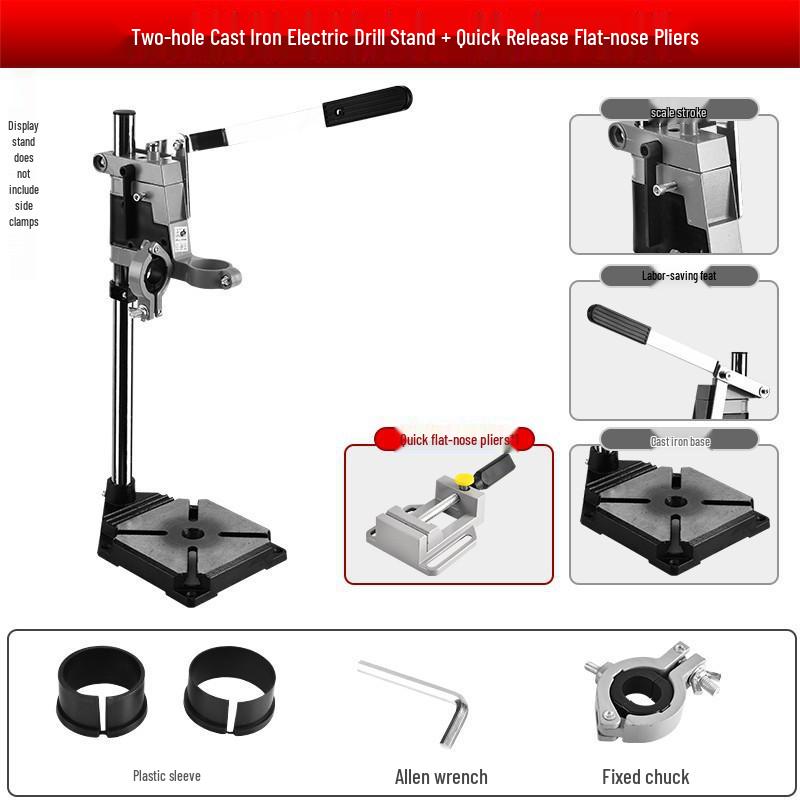 Multifunctional Electric Drill Stand: Handheld To Bench Mini Pistol Drill & Micro Punching Tool for Household Use