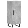 VidaXL Buffet Gris béton 34,5x34x90 cm Bois d'ingénierie 828568