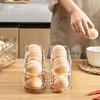 Stackable Scrolling Egg Holder 2/3 Layer Egg Organiser  for Kitchen Supplies