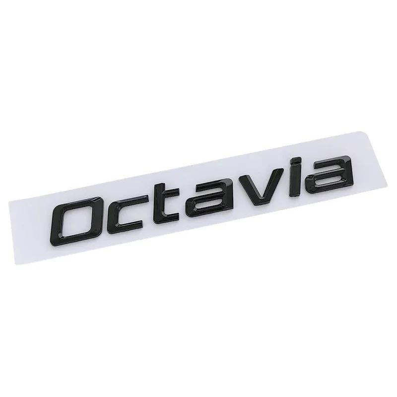 Car Trunk Sticker Emblem Exterior for Skoda Superb Octavia 2023 2024 Letter Badge Rear Decals Auto Modification Accessories