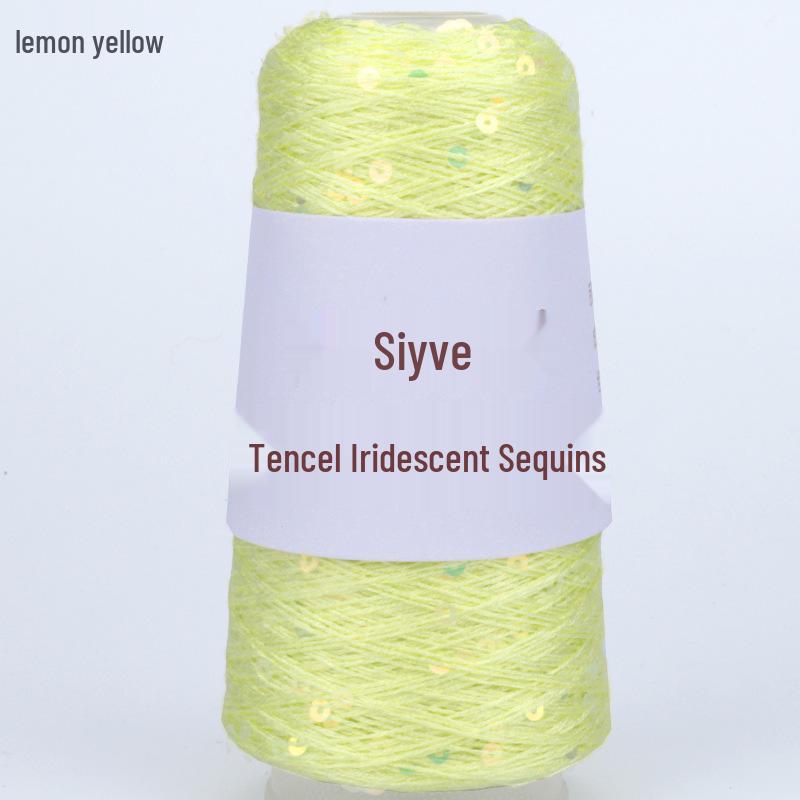 Si Yue Tencel Iridescent Paljettgarn: Handstickat Mode Bländar