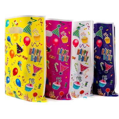 Decor Printed Gift Bags Birthday Party Boy Girl Kids Child Party Plastic Candy Bag Loot Bags 10pcs
