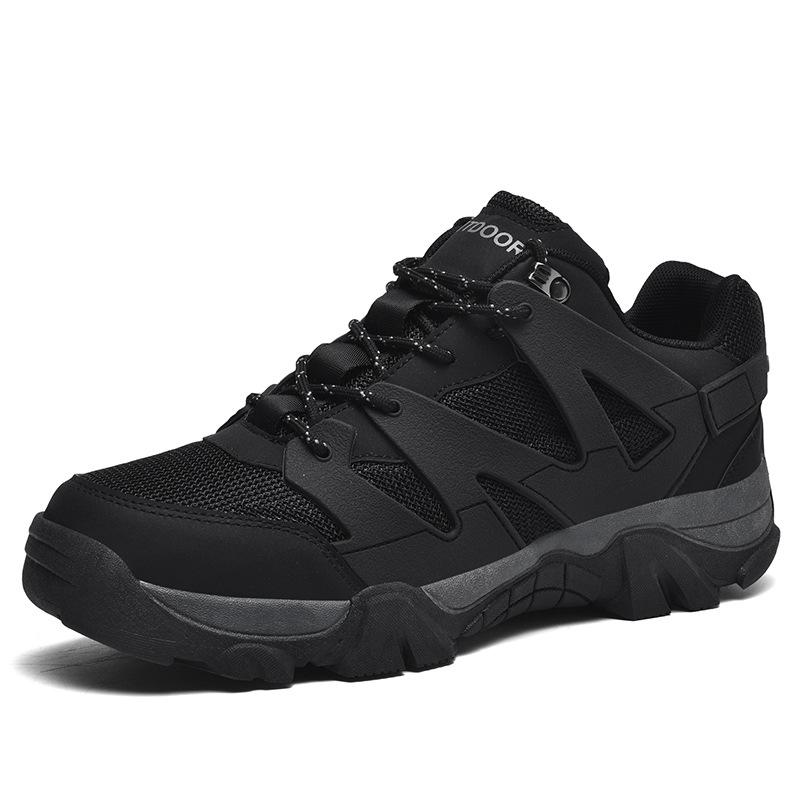 

Four Seasons Men s Outdoor Lace-Up Sneakers Low Top Platform Wear-resistant Hiking Shoes Large Size Casual Hiking Shoes 39
