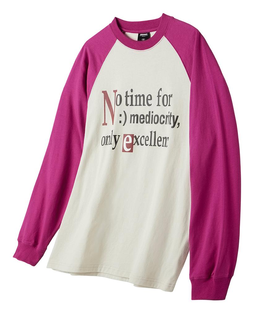 URBANAGE No Time Raglan Long Sleeve_Pink
