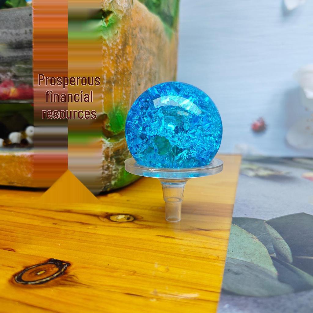 5CM Boyalı Buz Çatlaklı Küre Su Özelliği Bonsai Akvaryum Dekorasyonu