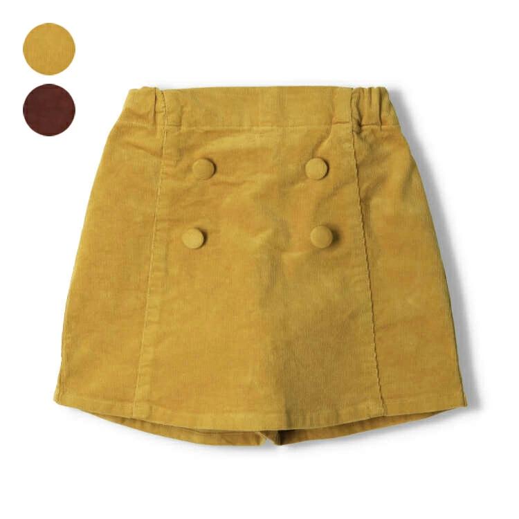 [Children's Clothing] Moujonjon (Moojeongjeong) Corduroy 3/4 Length Pants with Skirt 90cm-140cm M61100