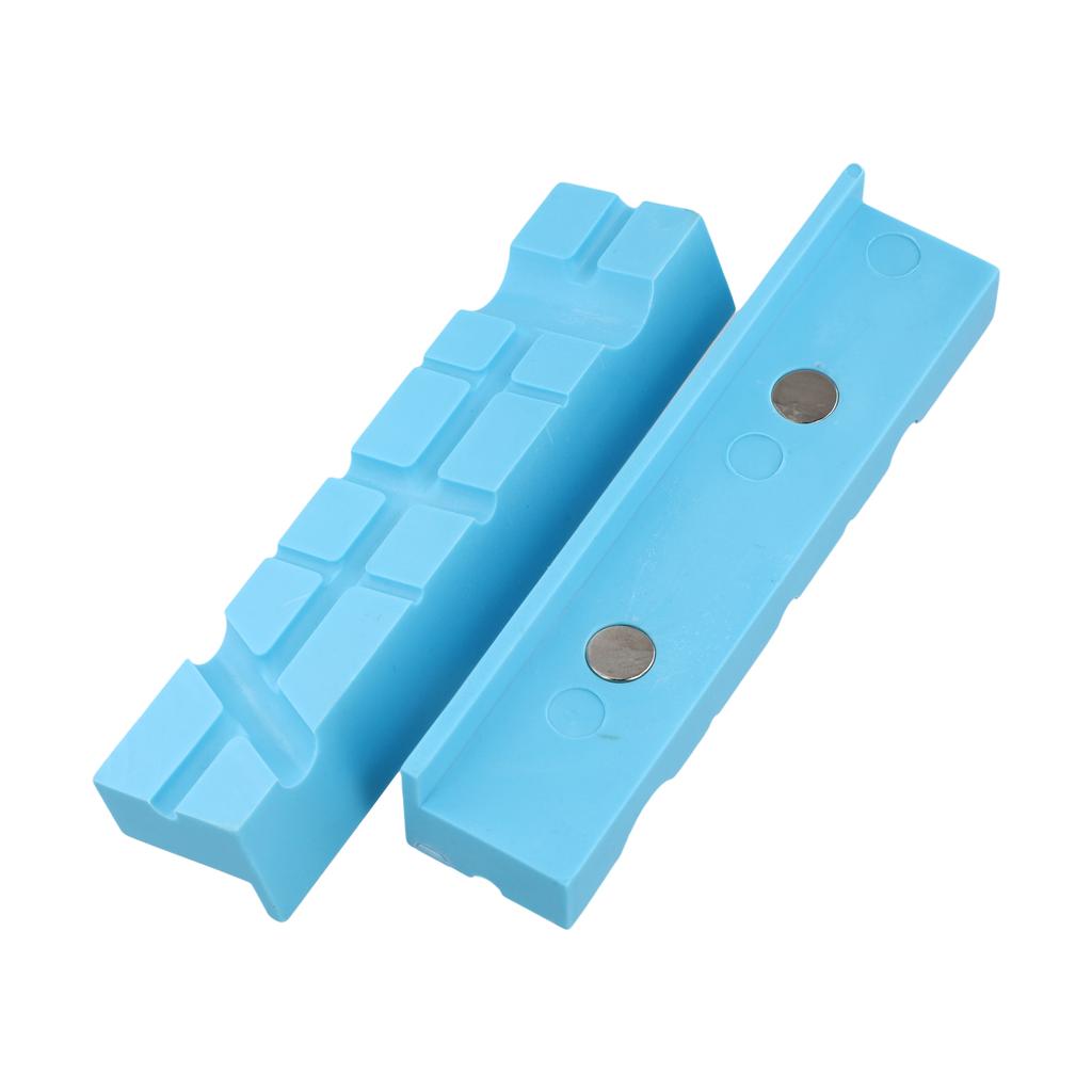 Bench Vise Accessories Magnetic Vise Jaw Pads DIY Enthusiasts Enhanced Workspace Functionality Multiple Use Applications